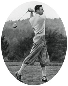 De hertog van York speelt golf in 1934, 1937