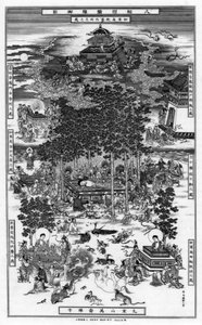 De Acht Gebeurtenissen van het Nirvana van Sakyamuni, 18e eeuw, 1886