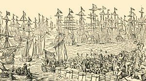 De Inscheping van Willem van Oranje uit Holland naar Engeland, 1688, c1930 door Unbekannt