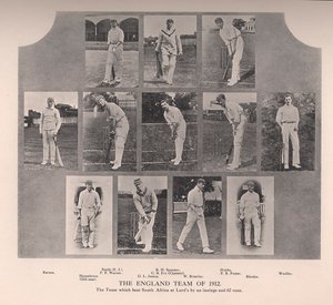 Het Engelse cricketteam van 1912