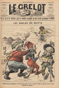 De Engelsen in Egypte. Karikatuur uit Le Grelot, 22 maart 1896, 1896