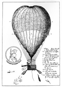 De ondernemende Lunardis grote luchtballon, 1784