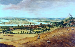 De Omgeving van Londen vanaf Greenwich