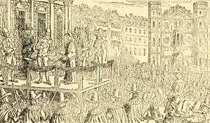 De executie van Karel I in Whitehall, 30 januari 1649