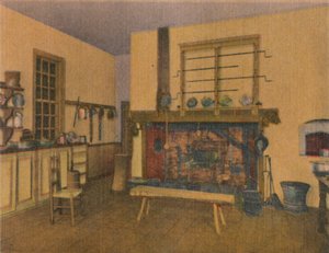 De familiekeuken, 1946 door Unbekannt