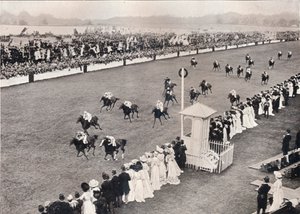 De finish voor de Royal Hunt Cup, ca. 1903 door Unbekannt
