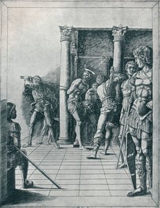 De geseling, met de bestrating