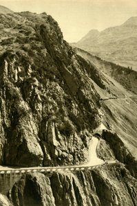 De Flexenpas, Vorarlberg, Oostenrijk, ca. 1935 door Unbekannt
