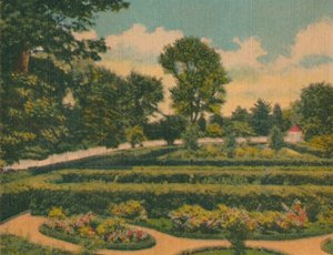 De bloementuin, een uitzicht op het westelijke uiteinde, 1946