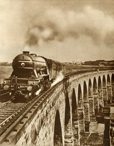 The Flying Scotsman...non-stop rit tussen Kings Cross en Newcastle, 11 juli 1927 door Unbekannt