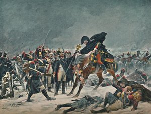 De Veertiende van de Linie bij Eylau, februari 1807, 1896 door Unbekannt