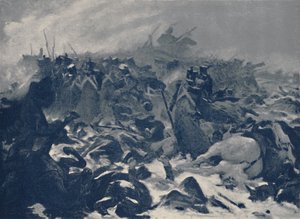 De Veertiende van de Linie bij Eylau, februari 1807 door Unbekannt