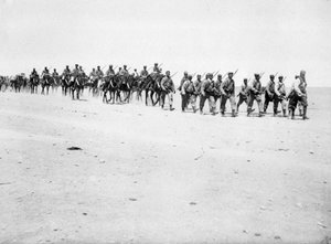De Franse Vreemdelingenlegioen op manoeuvres, Boudenib, Marokko, 1911