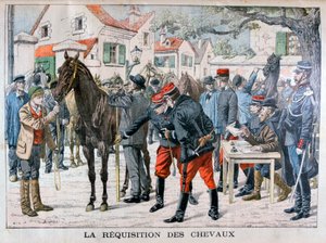 Het Franse leger koopt paarden, 1904 door Unbekannt