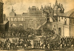 De Fransen betreden de stad Moskou, september 1812, 1921