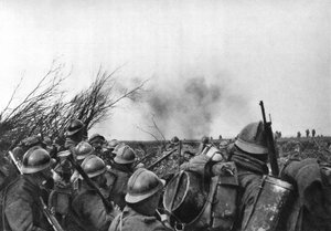 De Franse frontlinie bij Douaumont, Verdun, Frankrijk, 25 februari 1916 door Unbekannt