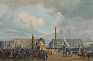 De begrafenisstoet van Napoleon op de Place De La Concorde, 15 december 1840, 1896