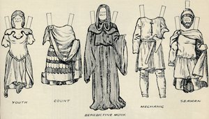 De Galerij van Britse Kostuums: De Kleding die Mensen Droegen in de Normandische Tijd, c1934