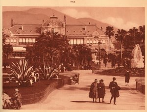 De Tuinen en het Casino, Nice, 1930 door Unbekannt