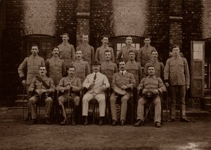 De garnizoenpolitie van de 1e Royal Munster Fusiliers, Rangoon, Birma, 1913