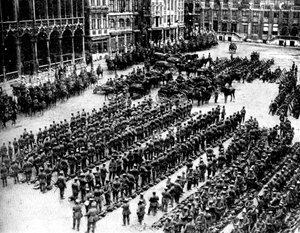 Het Duitse leger in Brussel, Eerste Wereldoorlog, 1914