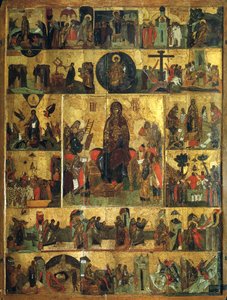 De Verheerlijking van de Maagd, Akathist Hymne aan de Allerheiligste Theotokos, 14e eeuw