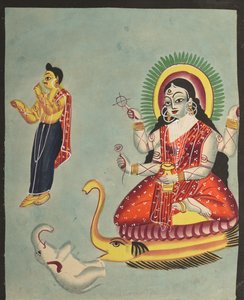 De godin Ganga, 1800s door Unbekannt