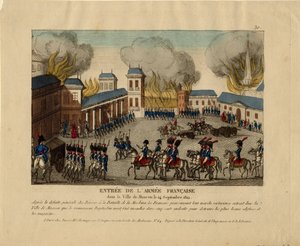 De Grande Armée betreedt de stad Moskou