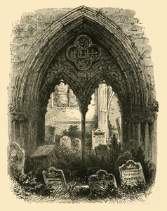 Het grote portaal, Crowland Abbey, 1898