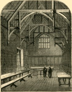 De hal van Grays Inn, ca. 1872