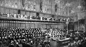 Het Hogerhuis tijdens het Home Rule-debat