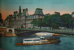Het stadhuis, Parijs, ca. 1920