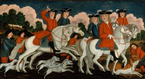 Het jachtgezelschap New Jersey, ca. 1750 door Unbekannt