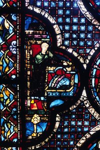 De Herberg, glas-in-lood, Kathedraal van Chartres, Frankrijk, 1205-1215 door Unbekannt