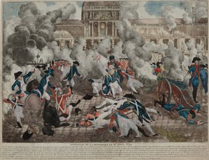 De Opstand van 10 Augustus 1792, 1792 door Unbekannt