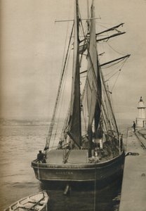 De Ierse Minstreel, een houten driemaster
