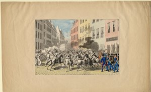 De Julirevolutie van 1830, 1830 door Unbekannt
