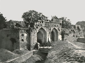 De Kashmiri-poort, Delhi, India, 1895 door Unbekannt