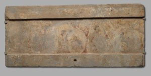 Het doden van drie krijgers met twee perziken, 206 v.Chr. - 220 n.Chr. door Unbekannt