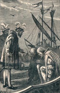 De koning bezoekt Vasco da Gama, 1904 door Unbekannt