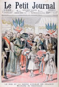 De koning en koningin van Italië in Frankrijk, 1903