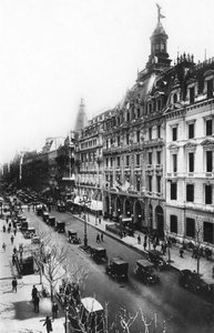 Het La Prensa gebouw, Avenida de Mayo, Buenos Aires, Argentinië, begin 20e eeuw