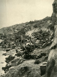 De landing bij Suvla Bay, Gallipoli-schiereiland, Eerste Wereldoorlog, 1915, ca. 1920 door Unbekannt