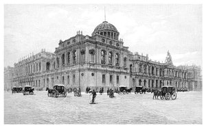 De Rechtbanken, Melbourne, Victoria, Australië, 1886