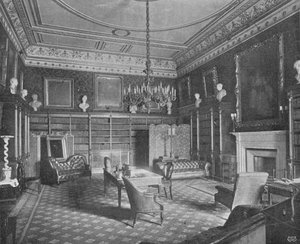 De bibliotheek, 1903 door Unbekannt