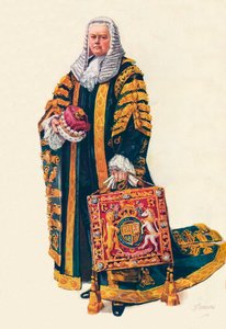 De Lord Chancellor in zijn kroningsgewaden, 1937