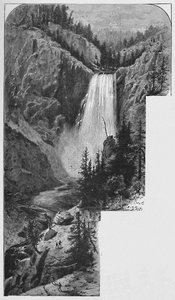 De onderste watervallen, 1883 door Unbekannt