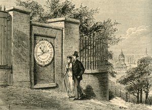 De magnetische klok, Greenwich Observatory door Unbekannt