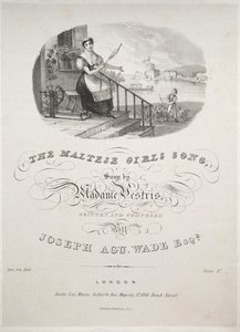Het lied van de Maltese meisjes, 1800s door Unbekannt
