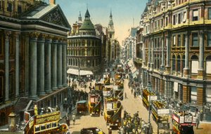 Het Mansion House en Cheapside, Londen